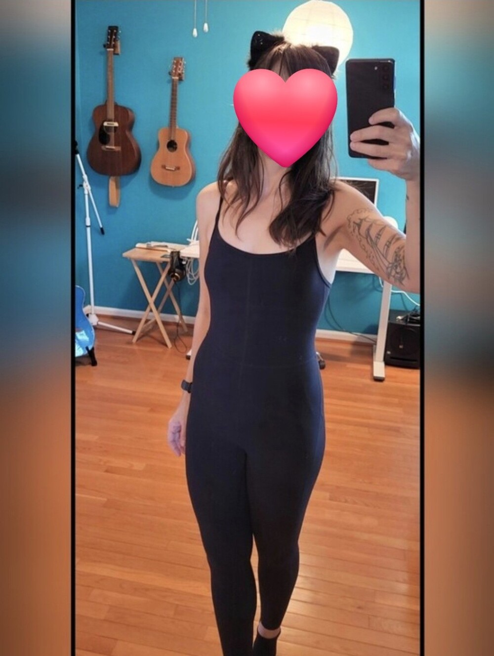 Black Slim Jumpsuit with Spaghetti Straps
